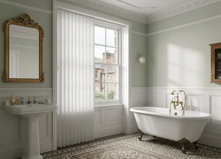 Vertical Blinds in a Traditional East Yorkshire Bathroom Vertical Blinds in a Traditional East Yorkshire Bathroom