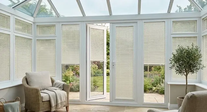 Perfect Fit Blinds in a South Cave Conservatory Perfect Fit Blinds in a South Cave Conservatory
