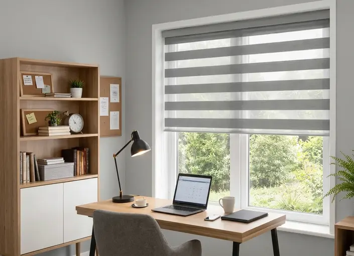Day and Night Blinds in a Hull Home Office